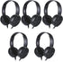 5 Pack Kids Headphones Bulk for School Classroom, Durable Students Wired Headset