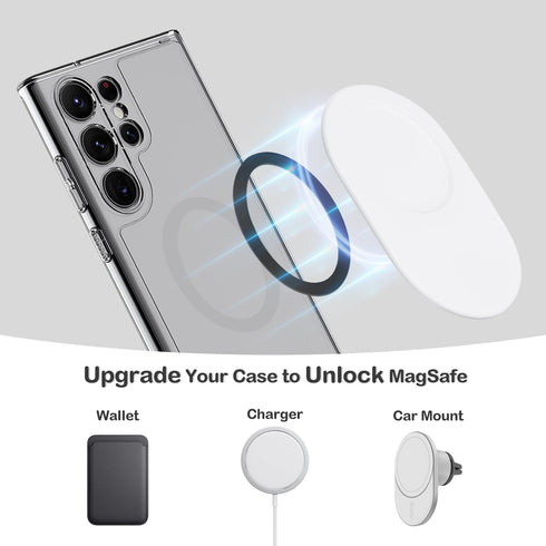 metisinno Magnetic Base Plus Compatible with PopSocket Phone Grips | Magnetic Phone Accessories for MagSafe, Ring