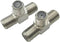 F-Type RG6 Coax Cable Splitter Combiner Adapter, 2 Pack 3-Way F-Type Female to 2 Female for TV Video Antenna