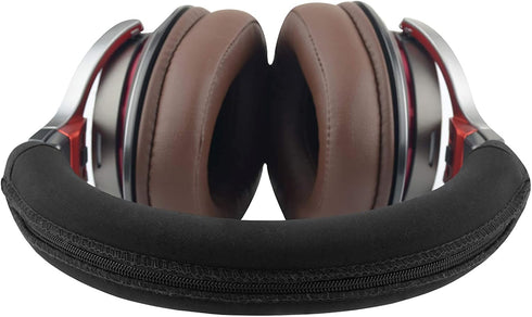Geekria Flex Fabric Headband Cover for ATH-MSR7, Easy DIY Installation, Black
