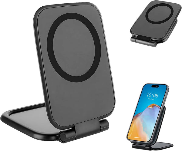 XSMNER Magnetic Phone Holder for Car, Ultra Thin 3.5mm Foldable Car Phone Holder