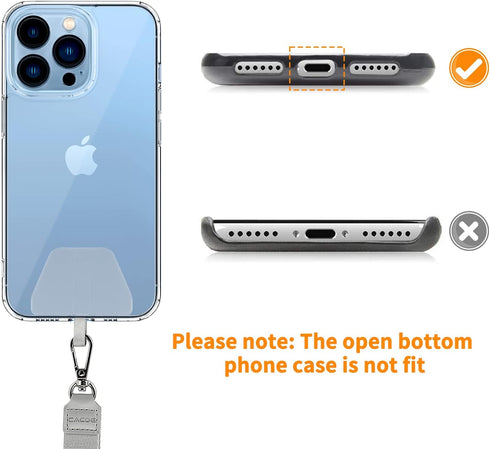 CACOE Phone Lanyard 2 Pack with Adjustable Neck Strap and Phone Patches, Universal Multifunctional Lanyards for Most