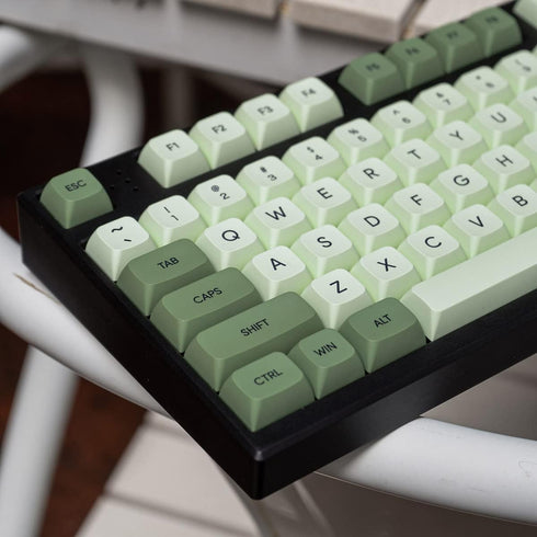 mintcaps Matcha Green PBT Keycaps Set 124 Keys Custom Cute XDA Profile Dye-Sublimation for 60% 65% 70% 75% 100%