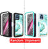 TJS Compatible for T-Mobile Revvl 6X 5G Case, with Built-in Screen Protector, TPU Matte Marble Soft Skin Case (Green)