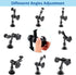 Drill Base Truck Phone Stand for 3.5~7.5 inches Smartphones, 360° Adjustable Aluminum Alloy Mount