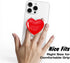Svanove 3D Heart Magnetic Phone Grip Compatible with Magsafe Phone Grip Holder, Cute Collapsible Glass Grips Stand