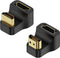 QIANRENON HDMI 2.1 U Shape Angle Display Adapter, 8K HDMI Male to Female 180° Connector for HDTV & Projector