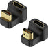 QIANRENON HDMI 2.1 U Shape Angle Display Adapter, 8K HDMI Male to Female 180° Connector for HDTV & Projector