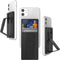 CLCKR Universal Grip Stand and Phone Wallet, Adhesive 3 Card Holder with Finger Grip, Compatible with iPhone, Samsung,