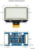 XYGStudy 1.51inch 12864 SPI/I2C 4 3 STM32 Transparent OLED Light Blue Color Display Module Interfaces for Raspberry Pi
