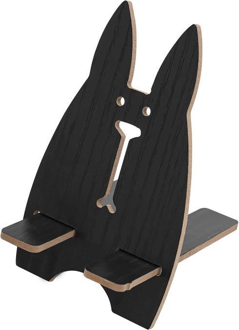 90 TFCFL Desktop Monitor Stand, Multi-Purpose Computer Monitor Booster Stand with Drawer, Adjustable Angle, Black MDF