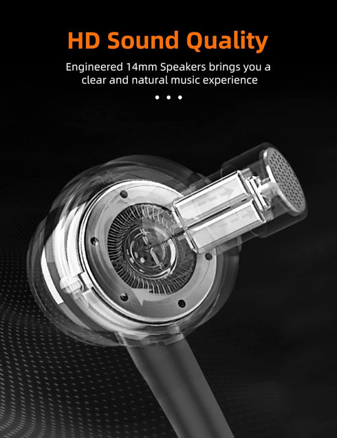 MAS CARNEY WI7 Wired Headphones with Microphone, Universal Compatibility with All 3.5mm Devices, Earbuds