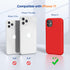 Miracase Compatible with iPhone 11 Phone Case, with Screen Protector, Liquid Silicone Gel Rubber Full Body Drop Protection Shockproof Cover Phone Case for iPhone 11 6.1 inch(Red)