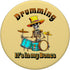 Skeleton Playing the Drums PopSockets Standard Grip
