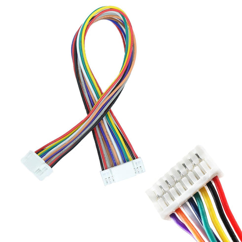 JST GH 1.25mm Connector Kit, 80 PCS Male Housing Plug Connectors with 500 PCS Plug Terminals, 2-10 Pin