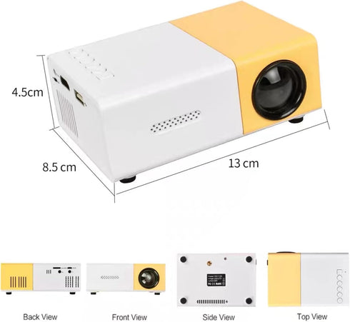 Mini Projector, LCD 1080P Portable Projector, Outdoor Movie Projector, Home TV Video LED Projector