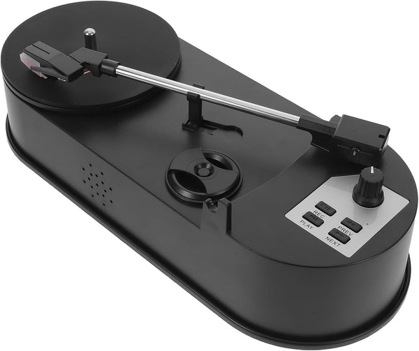 DOITOOL Vintage Phonograph Record Player with Built-in Stereo Speakers, Vinyl Turntable to Mp3