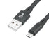 Short Micro USB Fast Charging Cable 0.9in, Flat Cord USB A to Micro USB Charging and Data Sync Cable, Portable Buckle Design,for Power Bank, Phones and More Micro USB Devices(2Pcs)