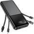 Power Bank Portable Charger with Built-in Cable, USB C Fast Charging Travel Essential Battery Pack for iPhone Samsung