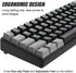 abucow 60% 61 Mechanical Gaming Keyboard Blue Switch Wired Compact Keyboard Anti-Ghosting No-Conflict Swappable keycaps