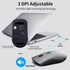 Wireless Keyboard and Mouse Combo, Slim Silent Keyboard and Mouse with USB Mini Receiver, Ergonomic Full-Size - Space