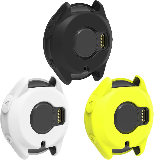 3 Pack Watch Cases Cover for Garmin Forerunner 965, Silicone Protective Case Shell Smartwatch Accessories