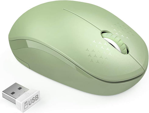 seenda Wireless Mouse, 2.4G Noiseless Mouse with USB Receiver, Portable Computer Mice for PC, Tablet, Laptop with