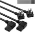 Elecan 3-Prong 45 Degree Flat to 90 Angled Plug Replacement Power Cord 7