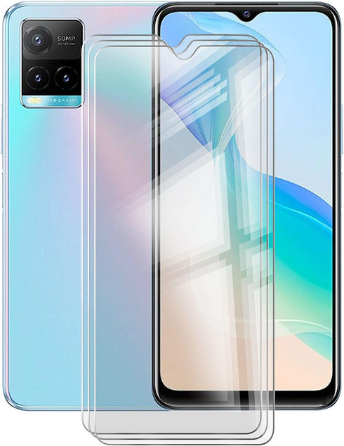 3 Pack Tempered Glass Screen Protector for Vivo Y33s (6.58") 9H Hardness/Bubble Free