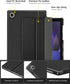 DTTO Case for Samsung Galaxy Tab A8 10.5 inch 2022, Premium PU Leather Tri-Fold Stand Cover with Hard Shell, Black