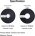 70-90mm Camera Lens Hood Collapsible Reversible Filter Thread Rubber Digital Hood DSLR Cap Shade (For Lens)
