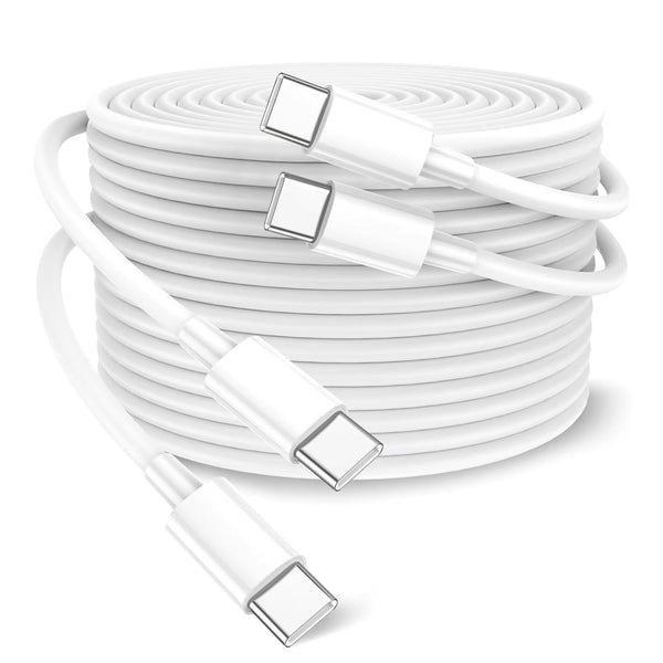 Durcord USB C Charger Cable, 100W 2 Pack 6ft Fast Charger Cable, USB Type C to Type C for iPhone/Samsung/Android