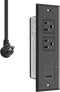 CCCEI Recessed Power Strip with 45W USB-C Ports, Fast Charging USB A Port