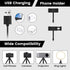 RYUNVOVO 12" 3 11 Selfie Ring Light with Tripod Stand and Phone Holder, LED Ring Light for Desk with Light Modes