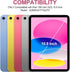 iPad 10th Generation Case with Keyboard, Detachable Bluetooth Keyboard Case with Pencil Holder, Pink
