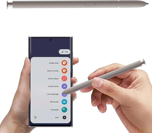 Galaxy S24 Ultra S Pen Replacement for Samsung Galaxy S24 Ultra, Stylus Pen Without Bluetooth, Type-C Converter (Light