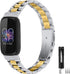 Metal Bands for Fitbit Inspire 3, Solid Stainless Steel Adjustable Replacement Strap for Inspire 3 Fitness Tracker