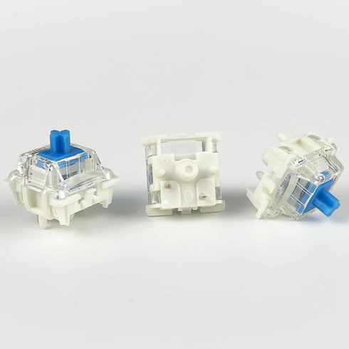 Gateron G Blue Pro 3.0 Switches, 5 Pin Pre Lubed RGB SMD Clicky Switches for MX Gaming Mechanical Keyboard (Blue, 72PCS)