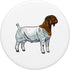Boer Goat Buck PopSockets PopGrip, Swappable Grip for Phones & Tablets