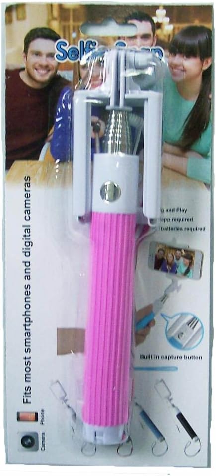 Novelties company Pink Handle Selfie Photos Mono Pod Expandable Cellular Phone Holder Stick