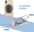 Cell Phone Ring Holder, Foldable Finger Kickstand, 360° Rotation Metal Ring Grip Adjustable Phone Stand for Magnetic