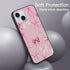 Aoldimu 15 6.1",Pink 15 Bow Phone Case for iPhone Aesthetic Cute Ribbon Bowknot Pattern Print Design Girly Cover