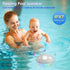 Floating Pool Speakers with Colorful Lights, IPX7 Waterproof Bluetooth Speaker for Pool, Crystal Clear Sound for Outdoor