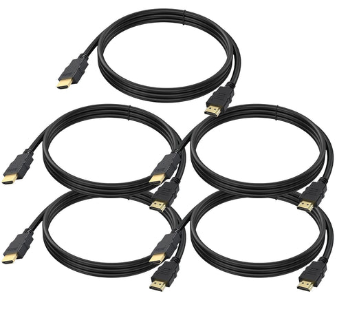 Vorothin 4K HDMI Cable 3 FT 5-Pack, 3FT HDMI Cord 4K@60Hz, Shielded HDMI