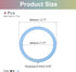 uxcell 4 Pcs Magnetic Adapter Ring, Universal Magnetic Wireless Charger Conversion Kit Adhesive Sticker Ring for Phone