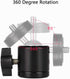 Universal 1/4" Swivel Mini Ball Head Screw Tripod Mount (2 Pack), EszkozTA 360 Degree Rotating Mount Base Adapter for
