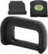 WIHFHGZ A6600 A6500 A6400, Viewfinder Eyepiece Eyecup Kit for Plastic Rubber, Black - Protective Camera Cold Shoe