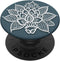 PopSockets Swappable PopGrip Floral Lace Flower Mandala White on Pacific Blue