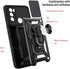 CCSmall Case for Motorola Moto G60 with Slide Camera Cover, Heavy Duty Protection Phone Case with Kickstand