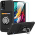for TCL 50 XE/TCL 50 5G Phone Case with Tempered Glass Screen Protector, Card Holder with Ring Stand Case for TCL 50